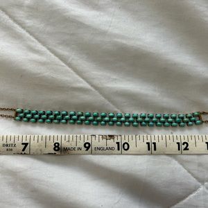 Turquoise & Gold Choker